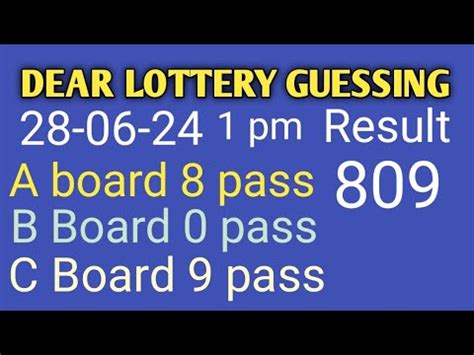 Dear Lottery guessing Live .